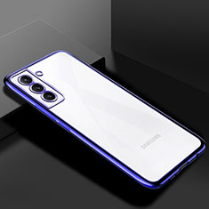 Ultra-thin Transparent TPU Soft Case Cover H02 for Samsung Galaxy S24 Plus 5G Blue