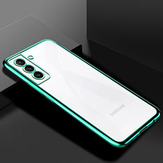 Ultra-thin Transparent TPU Soft Case Cover H02 for Samsung Galaxy S25 Plus 5G Green