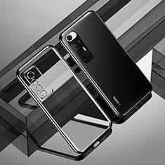 Ultra-thin Transparent TPU Soft Case Cover H02 for Xiaomi Mi 10S 5G Black