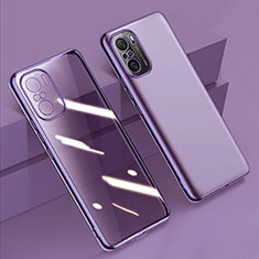 Ultra-thin Transparent TPU Soft Case Cover H02 for Xiaomi Mi 11i 5G Purple