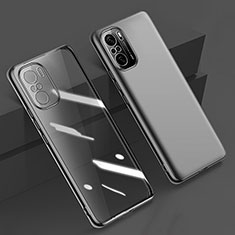 Ultra-thin Transparent TPU Soft Case Cover H02 for Xiaomi Poco F3 5G Black
