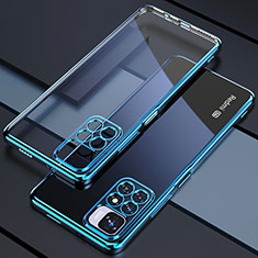 Ultra-thin Transparent TPU Soft Case Cover H02 for Xiaomi Poco M4 Pro 5G Blue