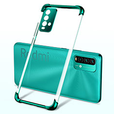 Ultra-thin Transparent TPU Soft Case Cover H02 for Xiaomi Redmi 9 Power Green