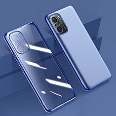 Ultra-thin Transparent TPU Soft Case Cover H02 for Xiaomi Redmi K40 5G Blue