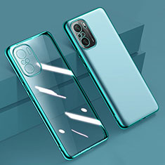 Ultra-thin Transparent TPU Soft Case Cover H02 for Xiaomi Redmi K40 Pro 5G Green