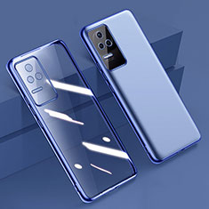 Ultra-thin Transparent TPU Soft Case Cover H02 for Xiaomi Redmi K40S 5G Blue