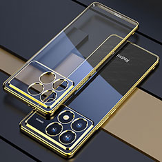 Ultra-thin Transparent TPU Soft Case Cover H02 for Xiaomi Redmi K70 Pro 5G Gold