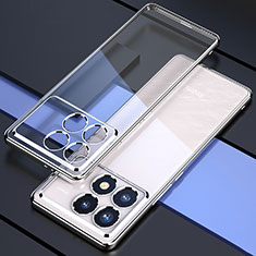 Ultra-thin Transparent TPU Soft Case Cover H02 for Xiaomi Redmi K70E 5G Silver