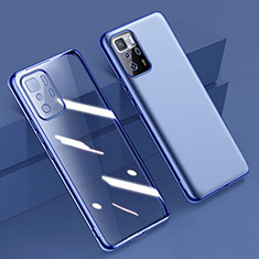 Ultra-thin Transparent TPU Soft Case Cover H02 for Xiaomi Redmi Note 10 Pro 5G Blue