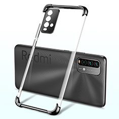 Ultra-thin Transparent TPU Soft Case Cover H02 for Xiaomi Redmi Note 9 4G Black