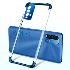 Ultra-thin Transparent TPU Soft Case Cover H02 for Xiaomi Redmi Note 9 4G Blue