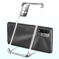 Ultra-thin Transparent TPU Soft Case Cover H02 for Xiaomi Redmi Note 9 4G Silver