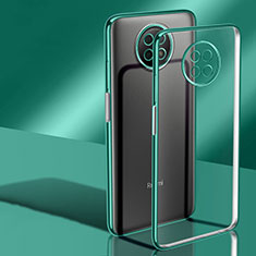 Ultra-thin Transparent TPU Soft Case Cover H02 for Xiaomi Redmi Note 9T 5G Green