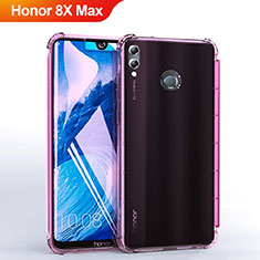 Ultra-thin Transparent TPU Soft Case Cover H03 for Huawei Honor 8X Max Pink