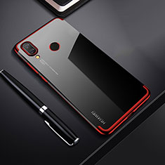 Ultra-thin Transparent TPU Soft Case Cover H03 for Huawei P Smart+ Plus Red