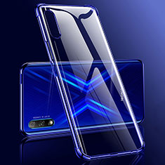 Ultra-thin Transparent TPU Soft Case Cover H03 for Huawei P Smart Z (2019) Blue