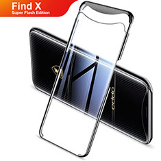Ultra-thin Transparent TPU Soft Case Cover H03 for Oppo Find X Super Flash Edition Black