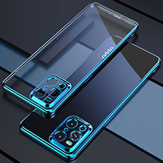 Ultra-thin Transparent TPU Soft Case Cover H03 for Oppo Find X3 Pro 5G Blue