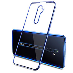 Ultra-thin Transparent TPU Soft Case Cover H03 for Oppo Reno2 Z Blue