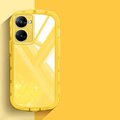 Ultra-thin Transparent TPU Soft Case Cover H03 for Realme 10S 5G Yellow