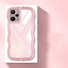 Ultra-thin Transparent TPU Soft Case Cover H03 for Realme 9 4G Pink