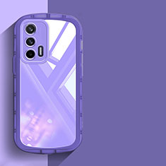 Ultra-thin Transparent TPU Soft Case Cover H03 for Realme GT Neo 2T 5G Purple