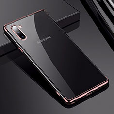 Ultra-thin Transparent TPU Soft Case Cover H03 for Samsung Galaxy Note 10 5G Rose Gold