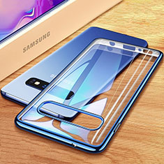 Ultra-thin Transparent TPU Soft Case Cover H03 for Samsung Galaxy S10 5G Blue