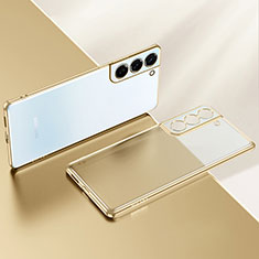 Ultra-thin Transparent TPU Soft Case Cover H03 for Samsung Galaxy S22 Plus 5G Gold