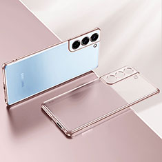 Ultra-thin Transparent TPU Soft Case Cover H03 for Samsung Galaxy S24 5G Rose Gold