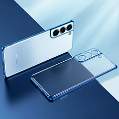 Ultra-thin Transparent TPU Soft Case Cover H03 for Samsung Galaxy S24 Plus 5G Blue