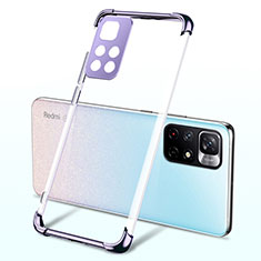 Ultra-thin Transparent TPU Soft Case Cover H03 for Xiaomi Redmi Note 11T 5G Purple