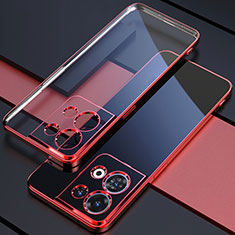 Ultra-thin Transparent TPU Soft Case Cover H03 for Xiaomi Redmi Note 13 5G Red