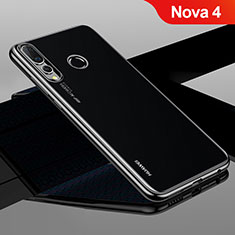 Ultra-thin Transparent TPU Soft Case Cover H04 for Huawei Nova 4 Black