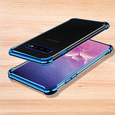 Ultra-thin Transparent TPU Soft Case Cover H04 for Samsung Galaxy S10 5G Blue