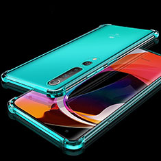 Ultra-thin Transparent TPU Soft Case Cover H04 for Xiaomi Mi 10 Green