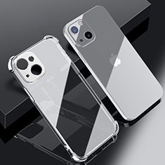 Ultra-thin Transparent TPU Soft Case Cover H06 for Apple iPhone 14 Plus Silver