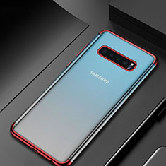 Ultra-thin Transparent TPU Soft Case Cover H07 for Samsung Galaxy S10 5G Red