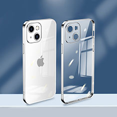 Ultra-thin Transparent TPU Soft Case Cover H08 for Apple iPhone 15 Plus Silver