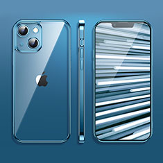 Ultra-thin Transparent TPU Soft Case Cover H09 for Apple iPhone 14 Blue