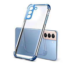 Ultra-thin Transparent TPU Soft Case Cover H09 for Samsung Galaxy S21 Plus 5G Blue