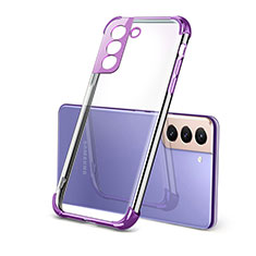Ultra-thin Transparent TPU Soft Case Cover H09 for Samsung Galaxy S21 Plus 5G Purple