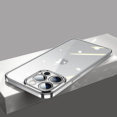 Ultra-thin Transparent TPU Soft Case Cover H12 for Apple iPhone 14 Pro Max Silver