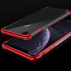 Ultra-thin Transparent TPU Soft Case Cover HC07 for Apple iPhone XR Red