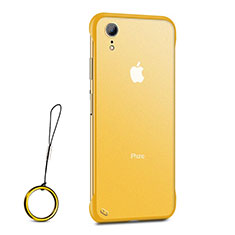 Ultra-thin Transparent TPU Soft Case Cover HT01 for Apple iPhone XR Gold
