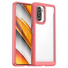 Ultra-thin Transparent TPU Soft Case Cover JS1 for Xiaomi Mi 11i 5G Red