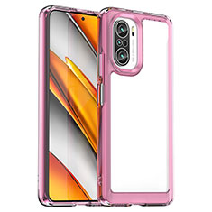 Ultra-thin Transparent TPU Soft Case Cover JS2 for Xiaomi Mi 11X 5G Pink