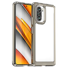 Ultra-thin Transparent TPU Soft Case Cover JS2 for Xiaomi Redmi K40 Pro 5G Gray