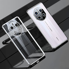 Ultra-thin Transparent TPU Soft Case Cover LD1 for Huawei Mate 50 RS Silver