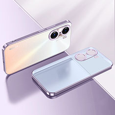 Ultra-thin Transparent TPU Soft Case Cover LD2 for Huawei Honor 60 5G Purple